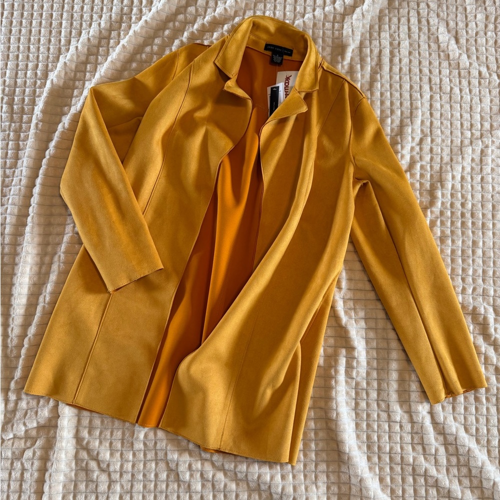 Joan Vass Mustard Yellow Blazer
